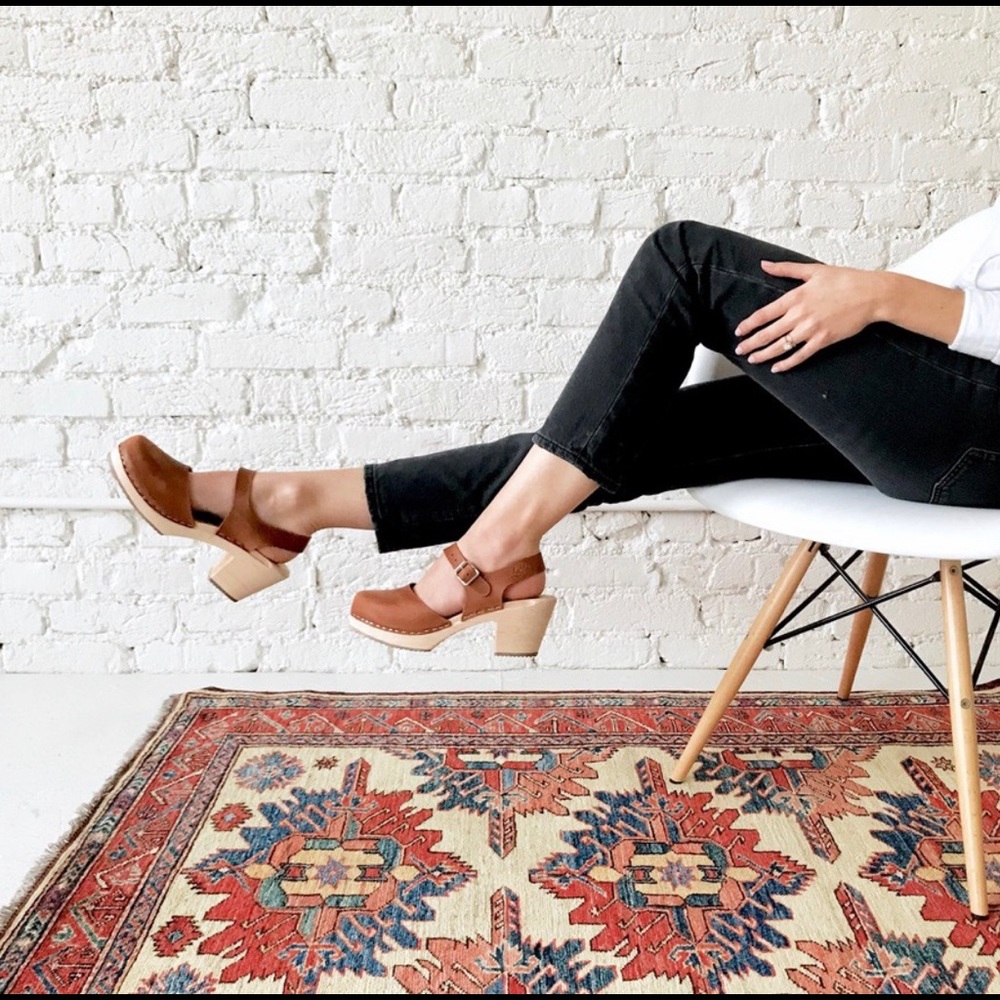 High wood brown Lotta from Stockholm clogs